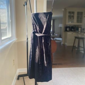 EUC | White House Black Market Strapless Black Cocktail Dress